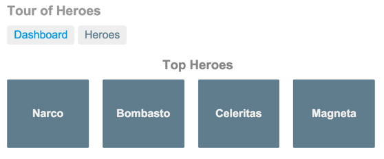 Heroes Dashboard