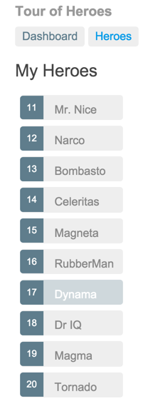 Heroes List